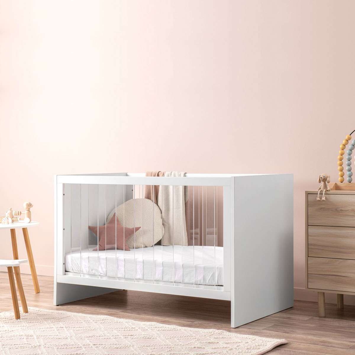 Teneriffe Acrylic Cot - Mocka New Zealand