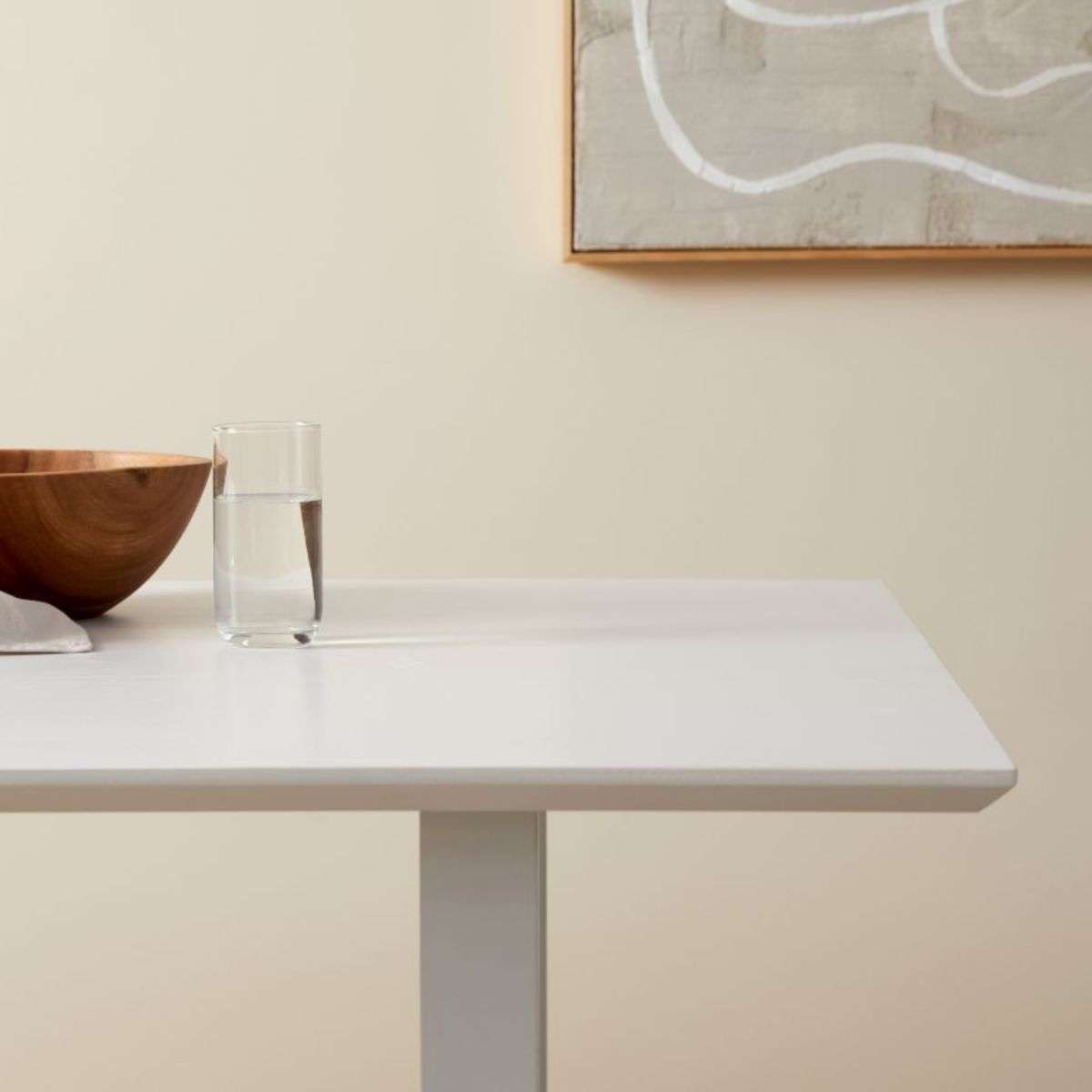 Zander 6 Seater Dining Table - White