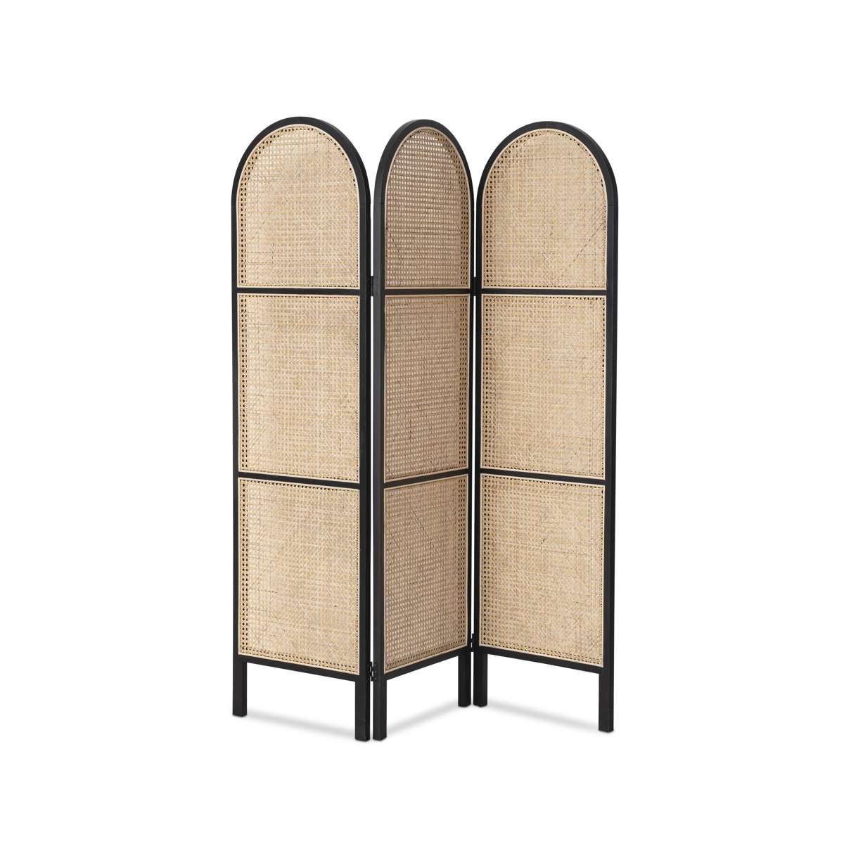 Southport Rattan Screen Divider - Black