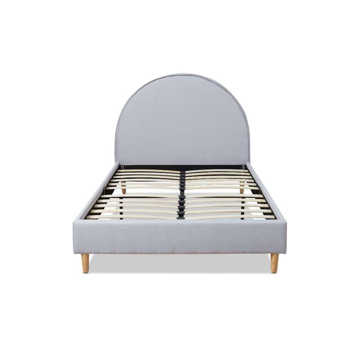 Imogen King Single Bed - Light Grey