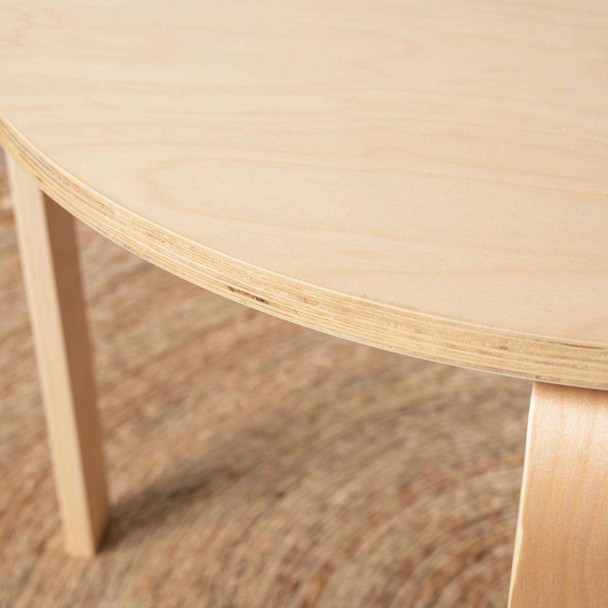 Mocka Hudson Kids Round Table - Natural | Kids Furniture