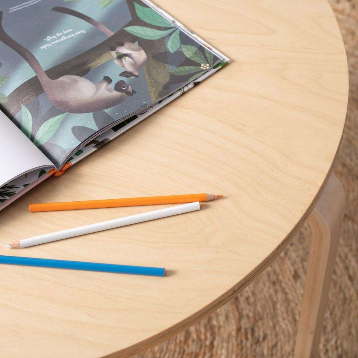 Mocka Hudson Kids Round Table - Natural | Kids Furniture