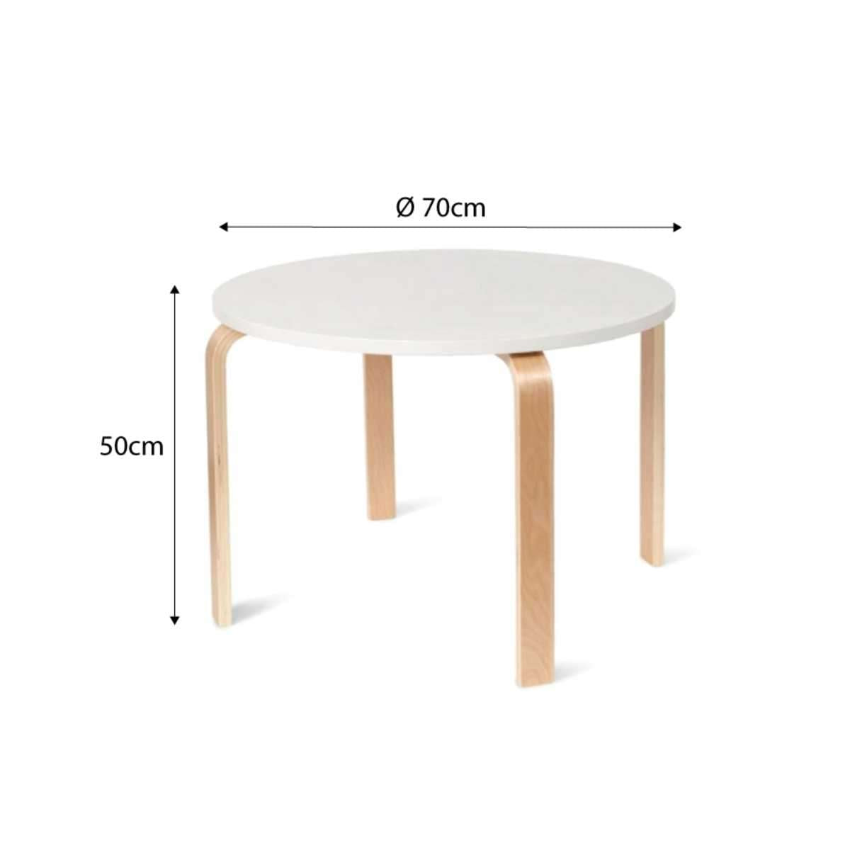Hudson White Natural Round Two Seater Chair Set
