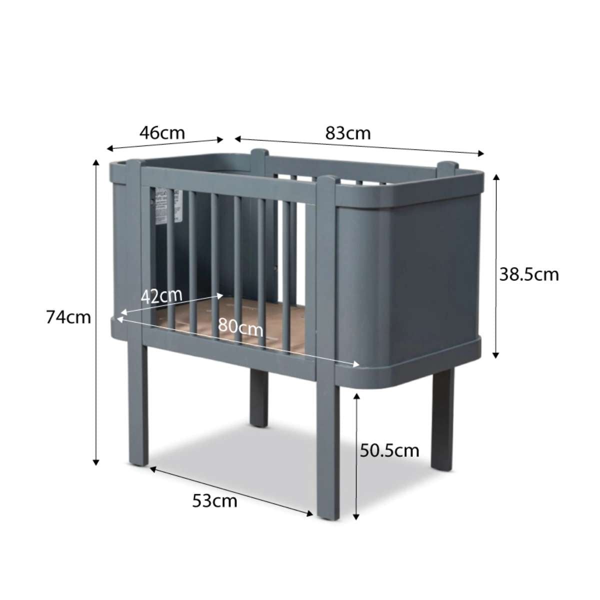 Orlando Bassinet - Charcoal