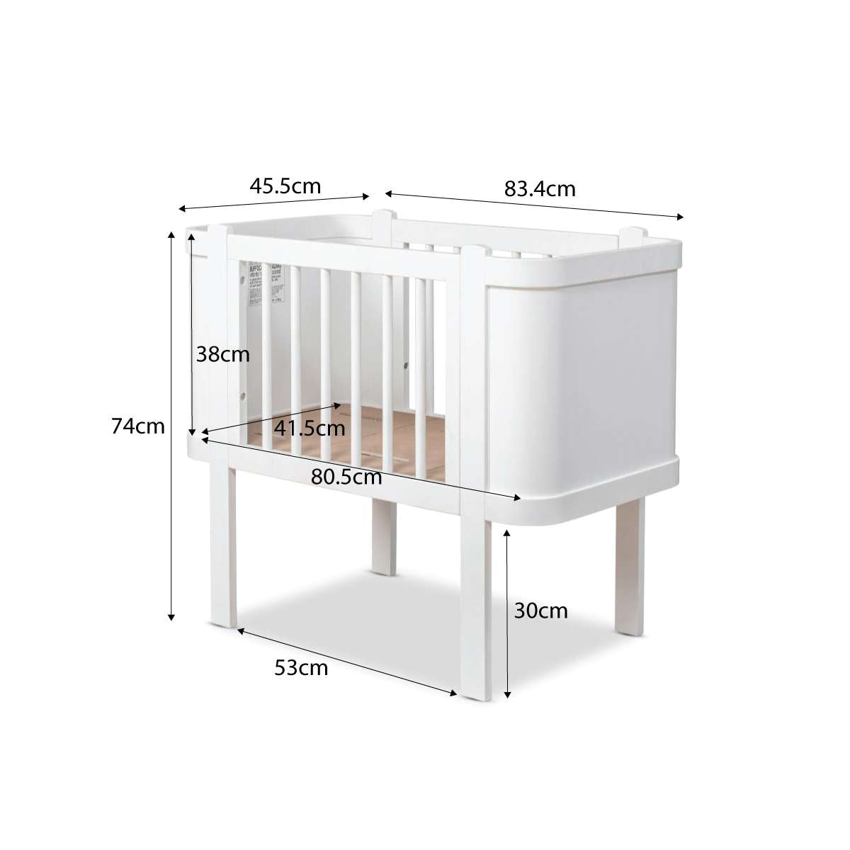 Orlando Bassinet - White
