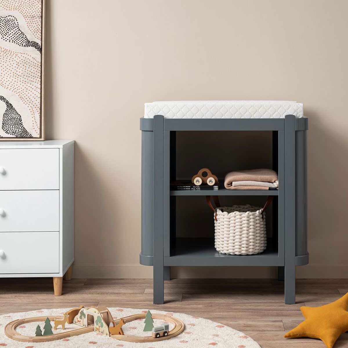 Orlando Change Table - Charcoal