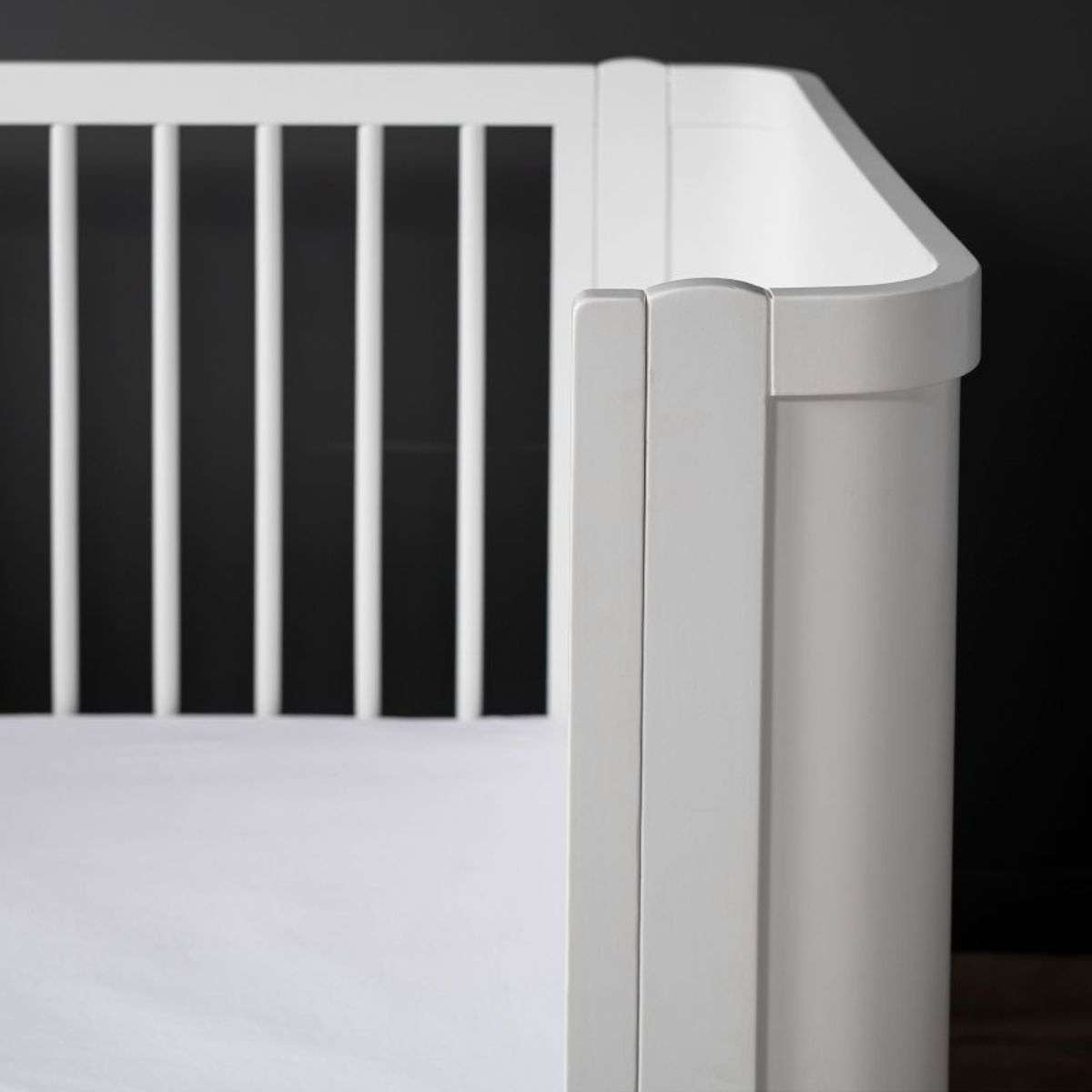 Orlando Cot Toddler Bed Conversion - White