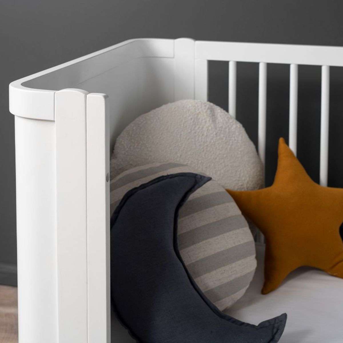 Orlando Cot Toddler Bed Conversion - White