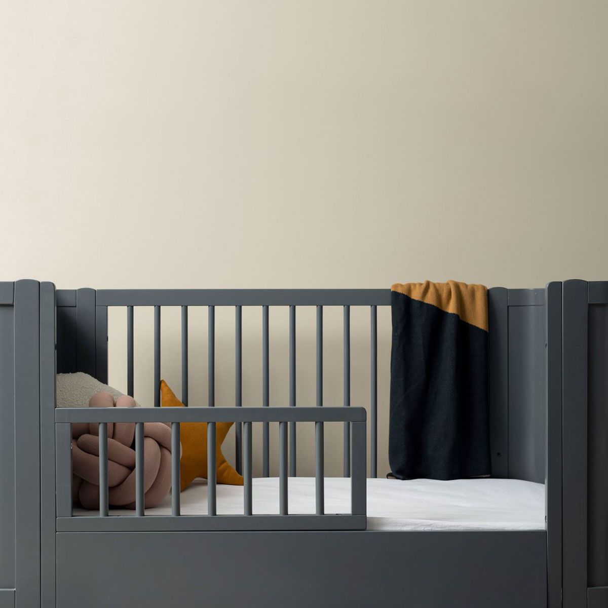 Orlando Cot Toddler Bed Half Frame - Charcoal