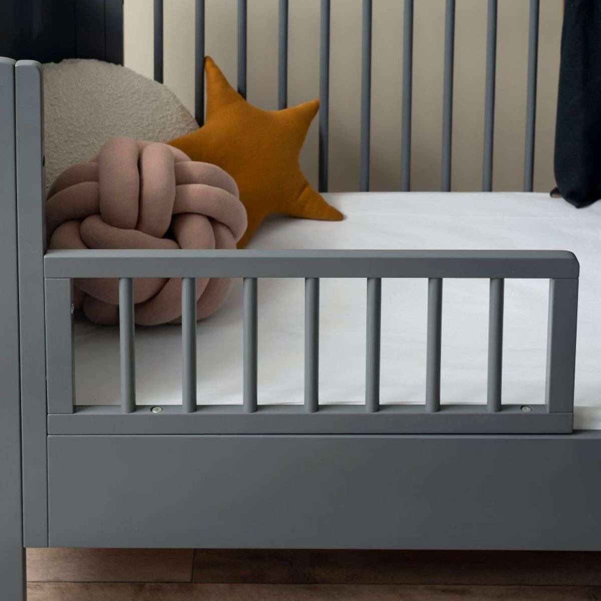 Orlando Cot Toddler Bed Half Frame - Charcoal