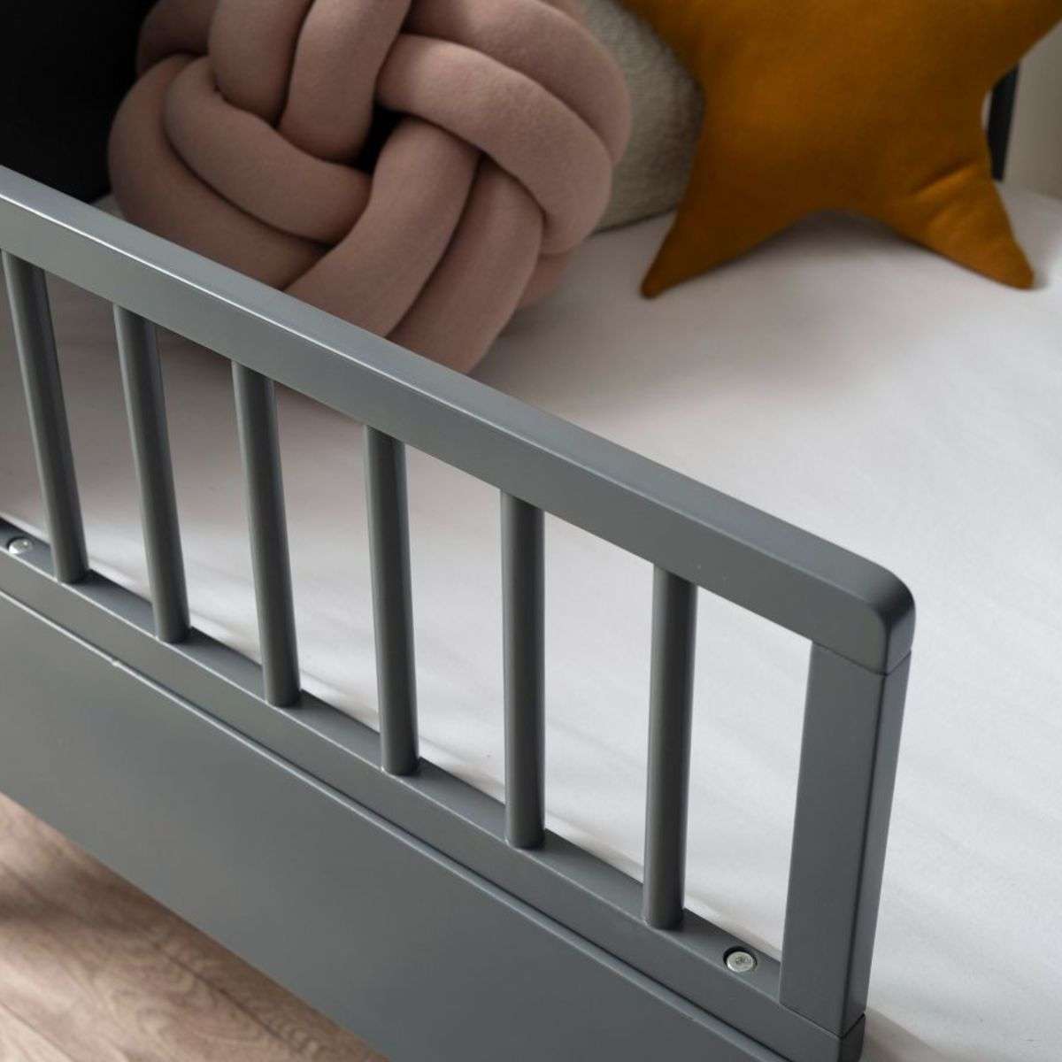 Orlando Cot Toddler Bed Half Frame - Charcoal