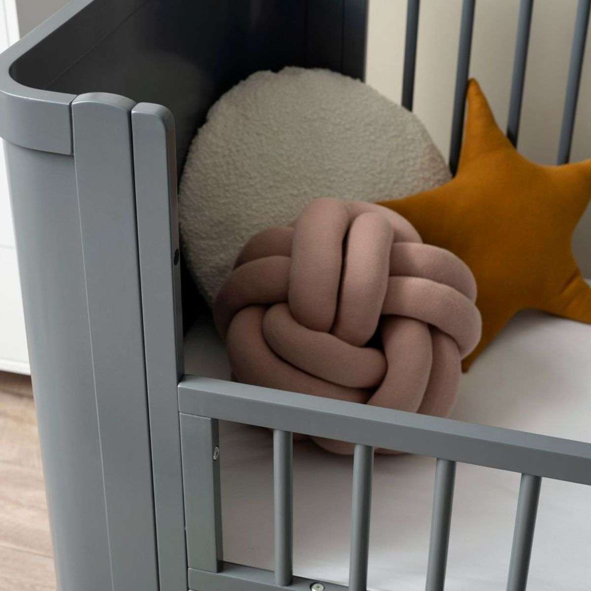 Orlando Cot Toddler Bed Half Frame - Charcoal