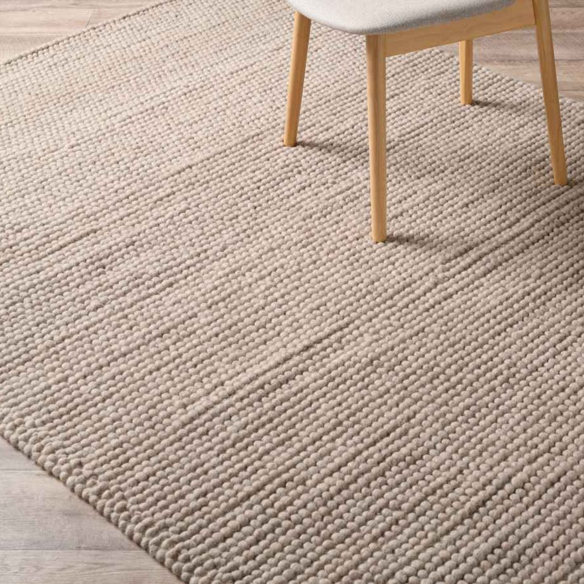 Beau Wool Blend Floor Rug - Large - Mushroom
