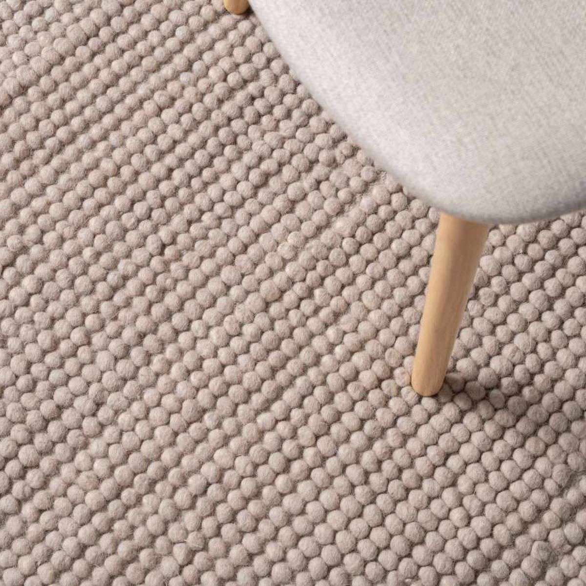 Beau Wool Blend Floor Rug - Large - Mushroom