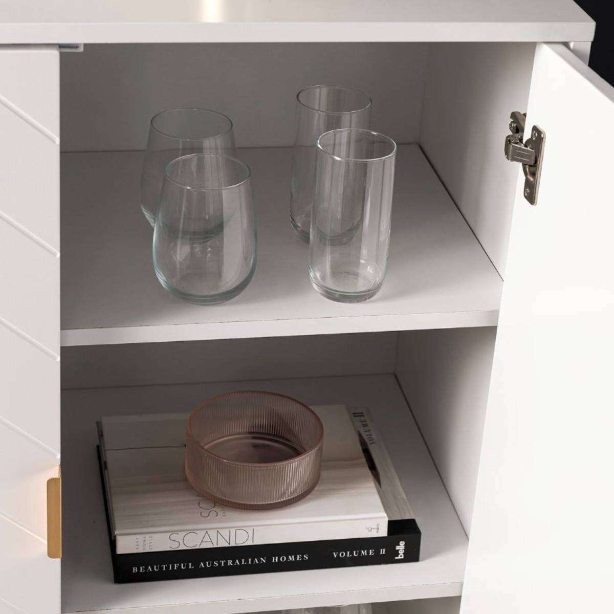 Inca Two Door Cabinet - White