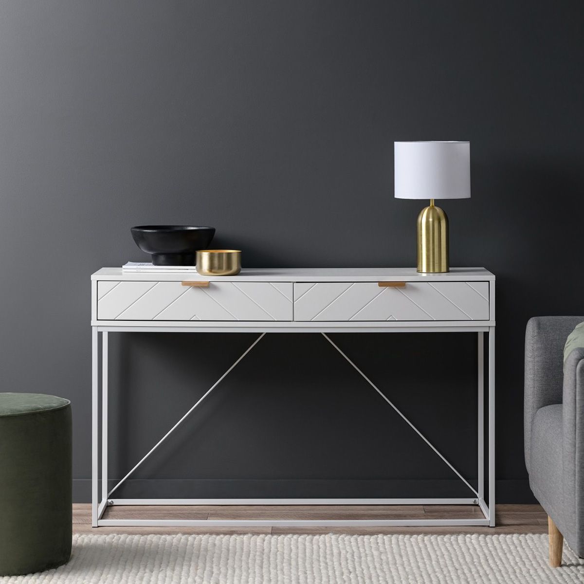 Inca Console Table - White
