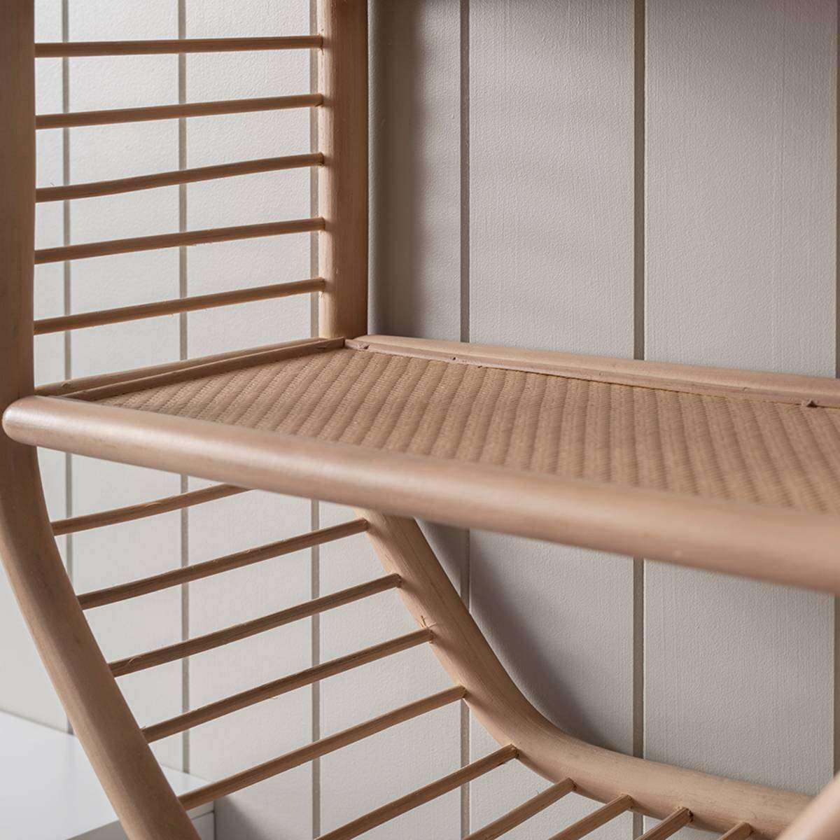 Marvin Rattan Hexagonal Wall Shelf
