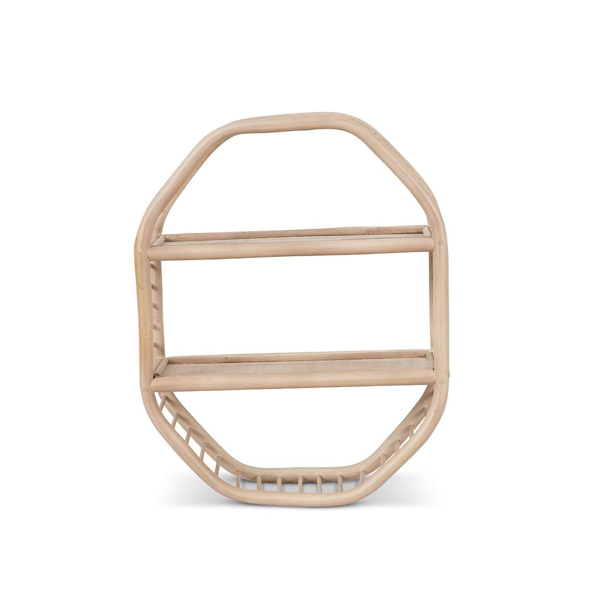 Marvin Rattan Hexagonal Wall Shelf