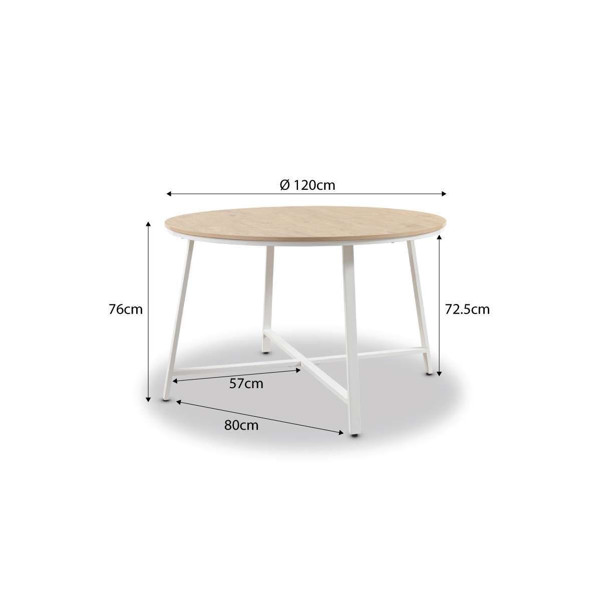 Reese 4 Seater Dining Table - White