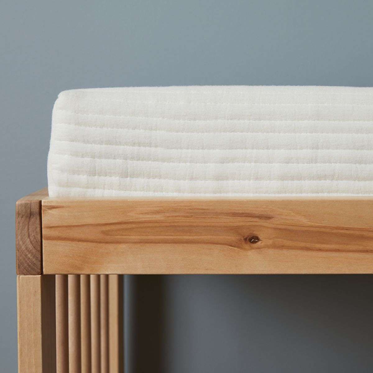 Mocka Cotton Change Mat Cover - White