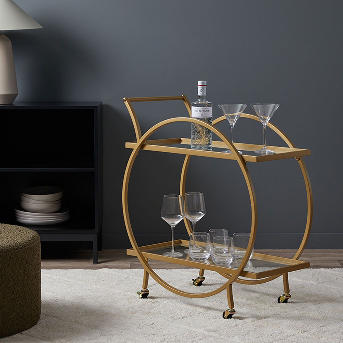 Alice Bar Cart - Bronze | Home Furniture | Mocka NZ