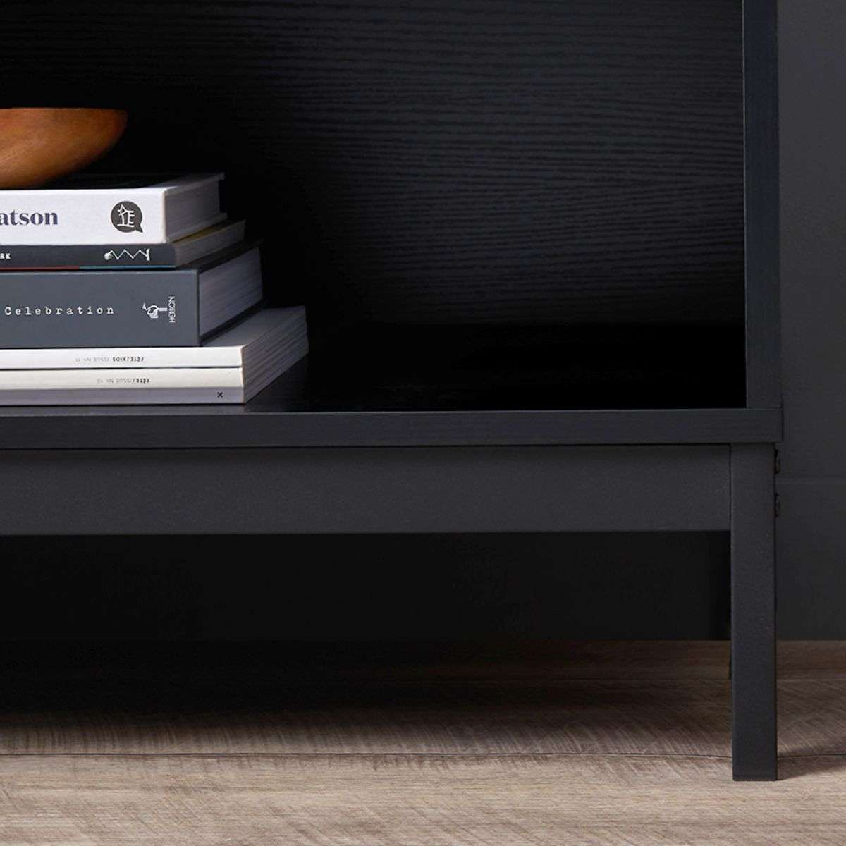 Zander Bedside Table - Black