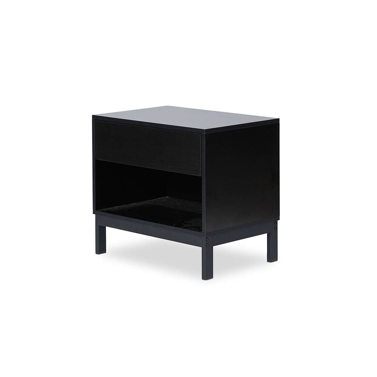 Zander Bedside Table - Black