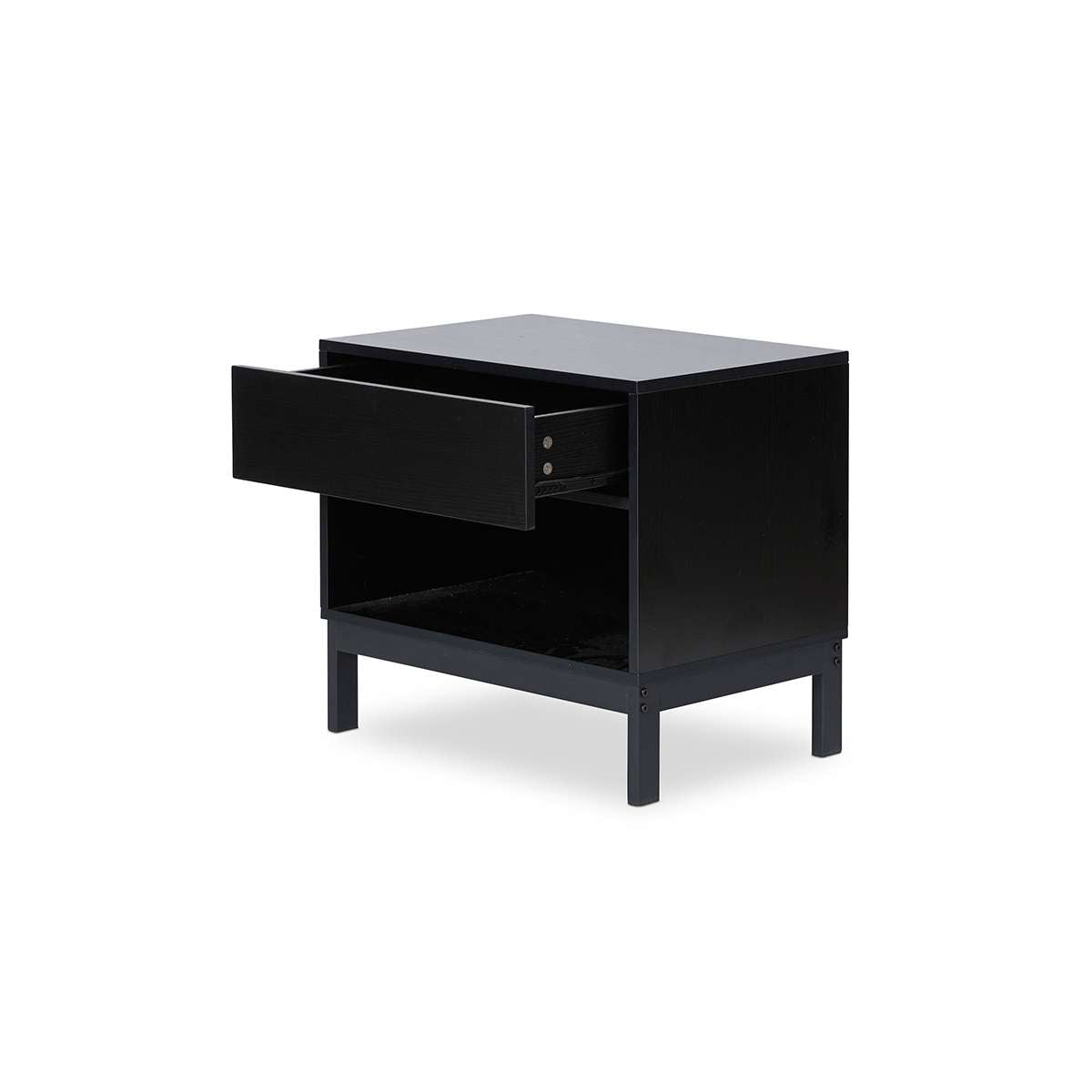 Zander Bedside Table - Black