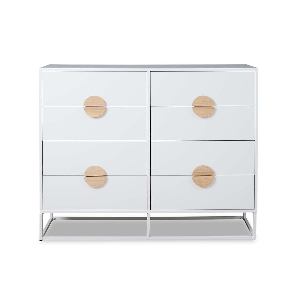 Eclipse Eight Drawer - White