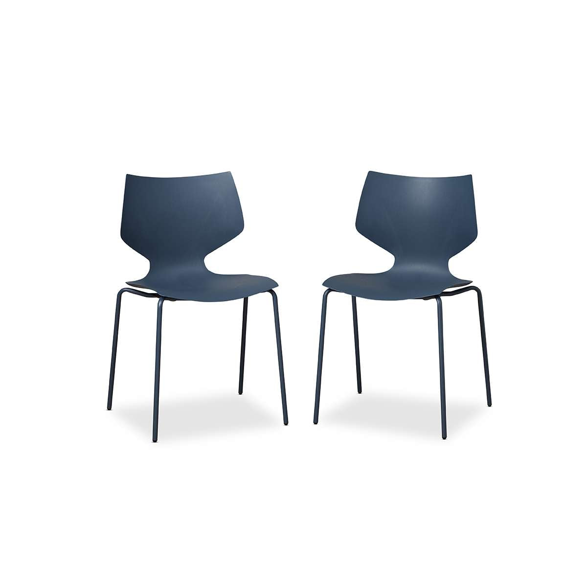 Pia Dining Chair - Set of 2 - Steel