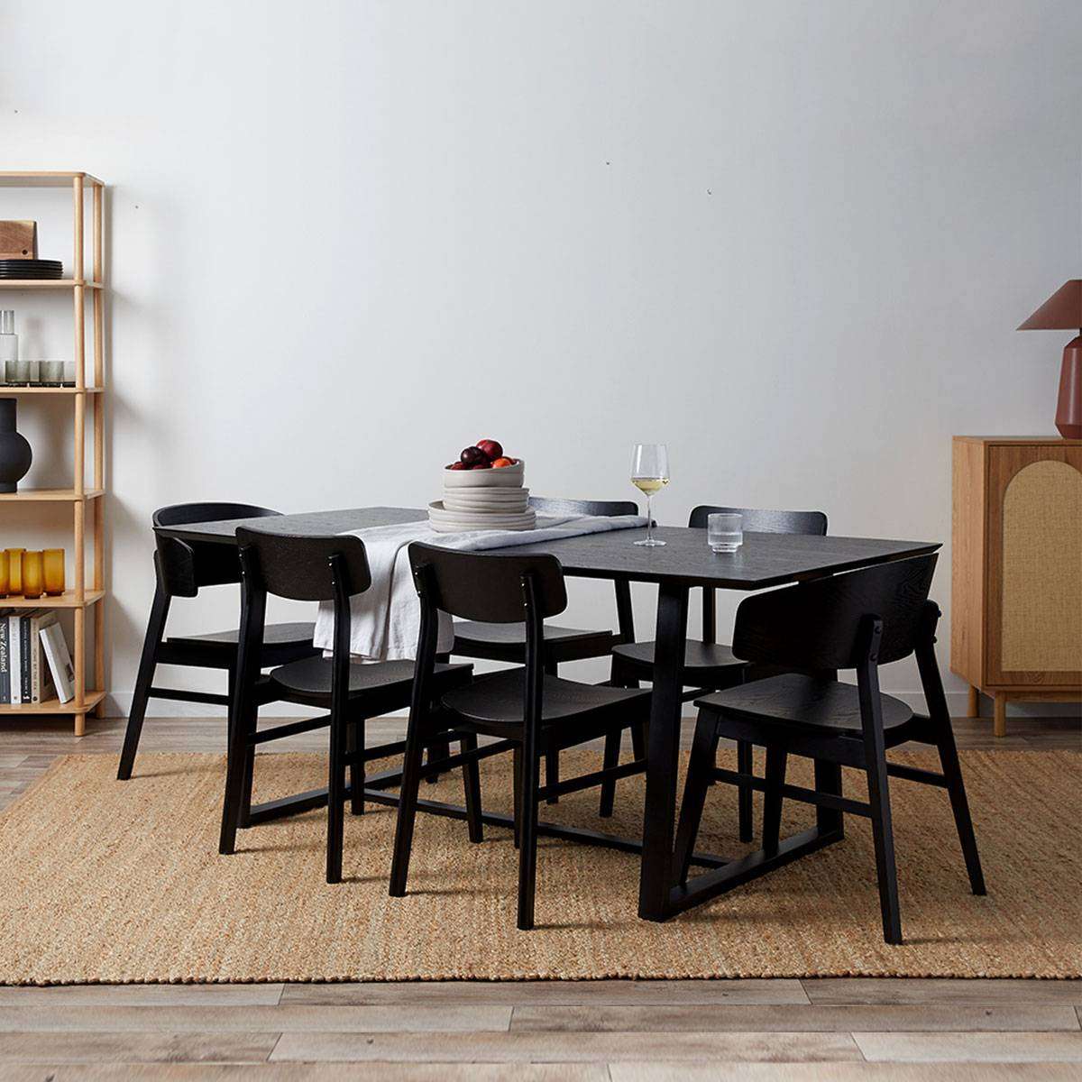 Leon Dining Chair Set of 2 - Black | Dining Furniture | Mocka NZ