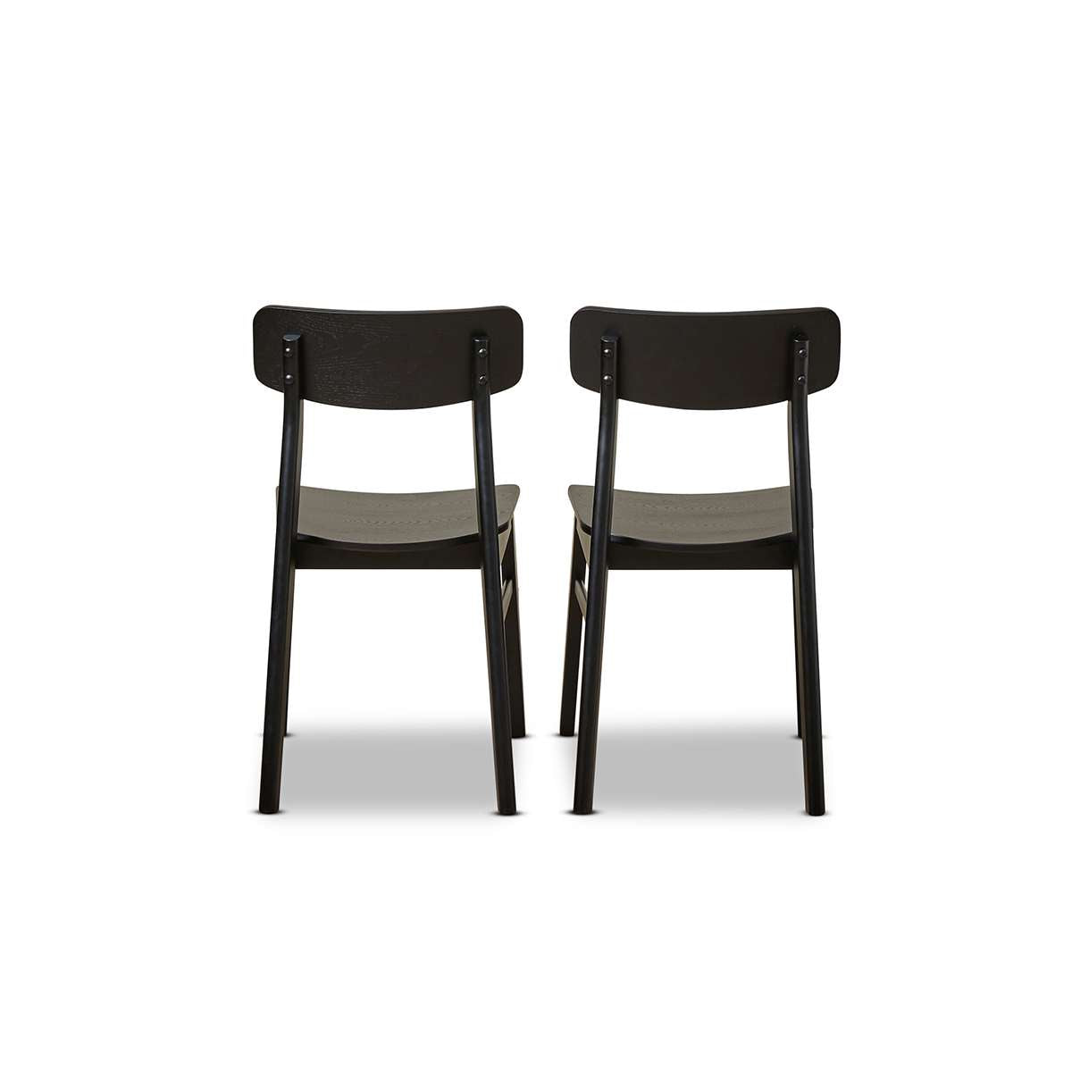Leon Dining Chair Set of 2 - Black | Dining Furniture | Mocka NZ