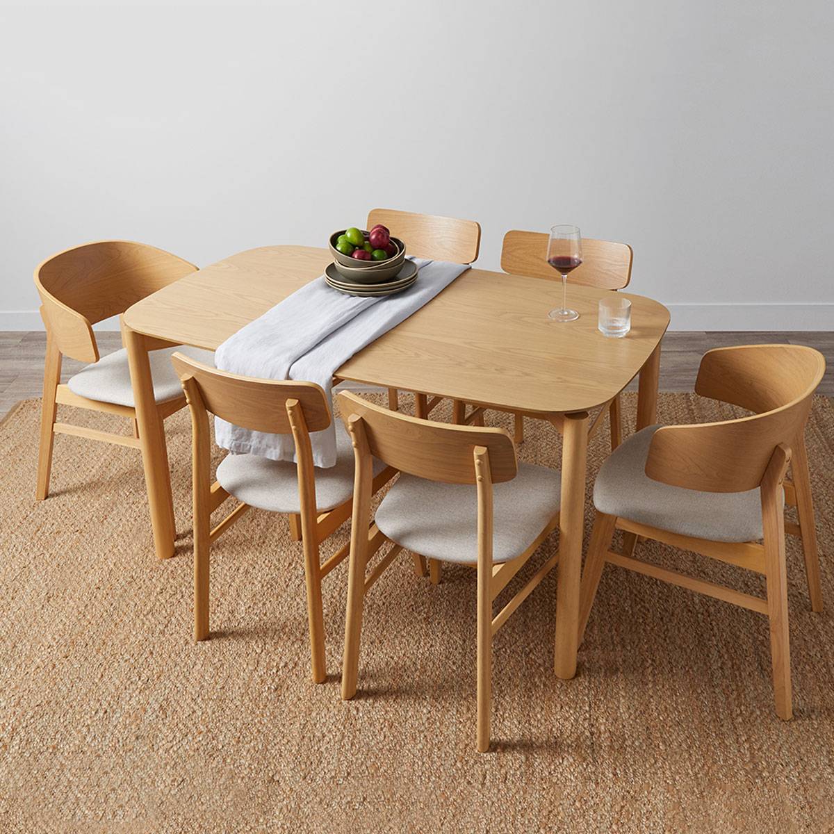 Leon 6 Seater Dining Table - Natural