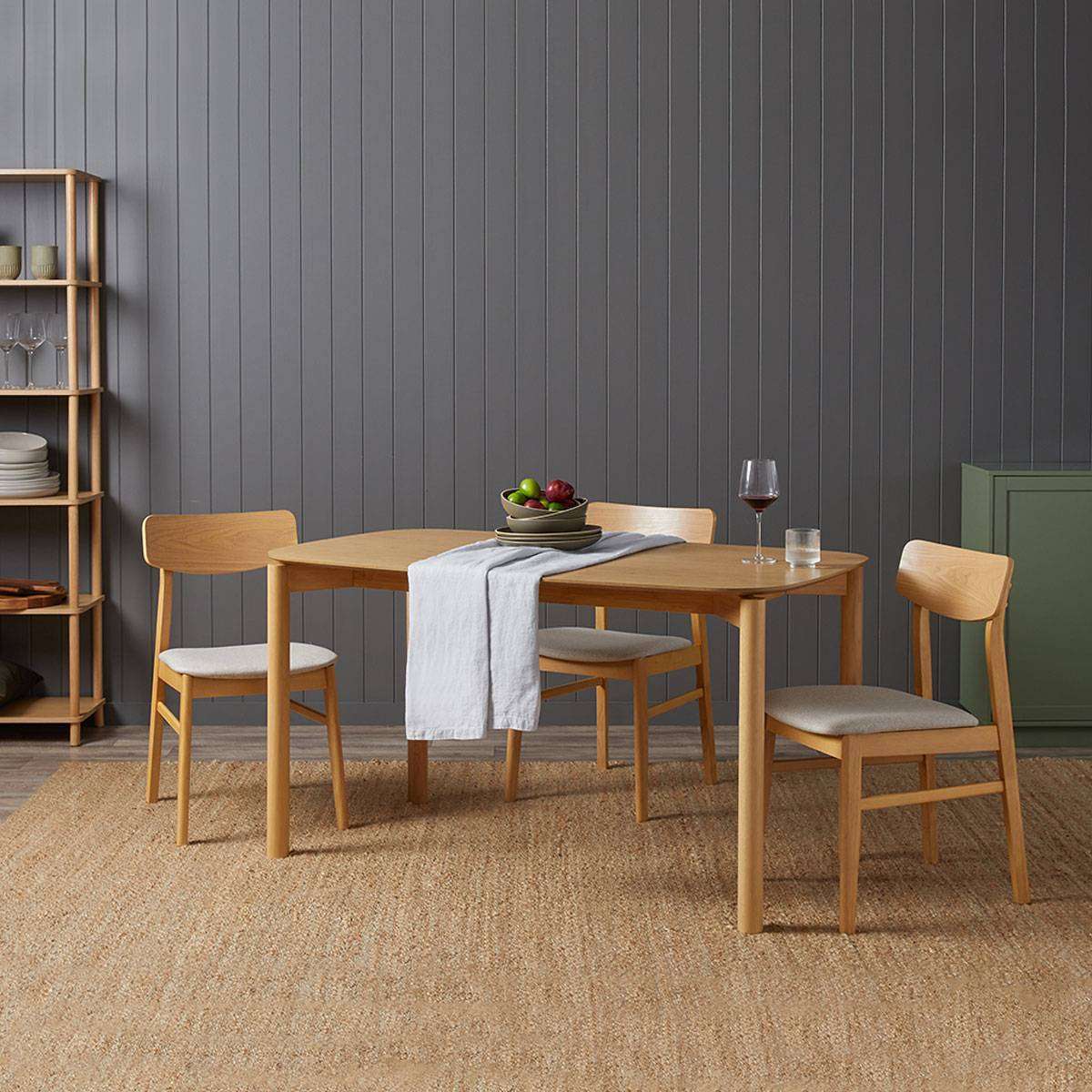 Leon 6 Seater Dining Table - Natural