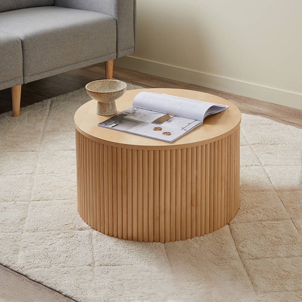 Eve Drum Coffee Table - Birch