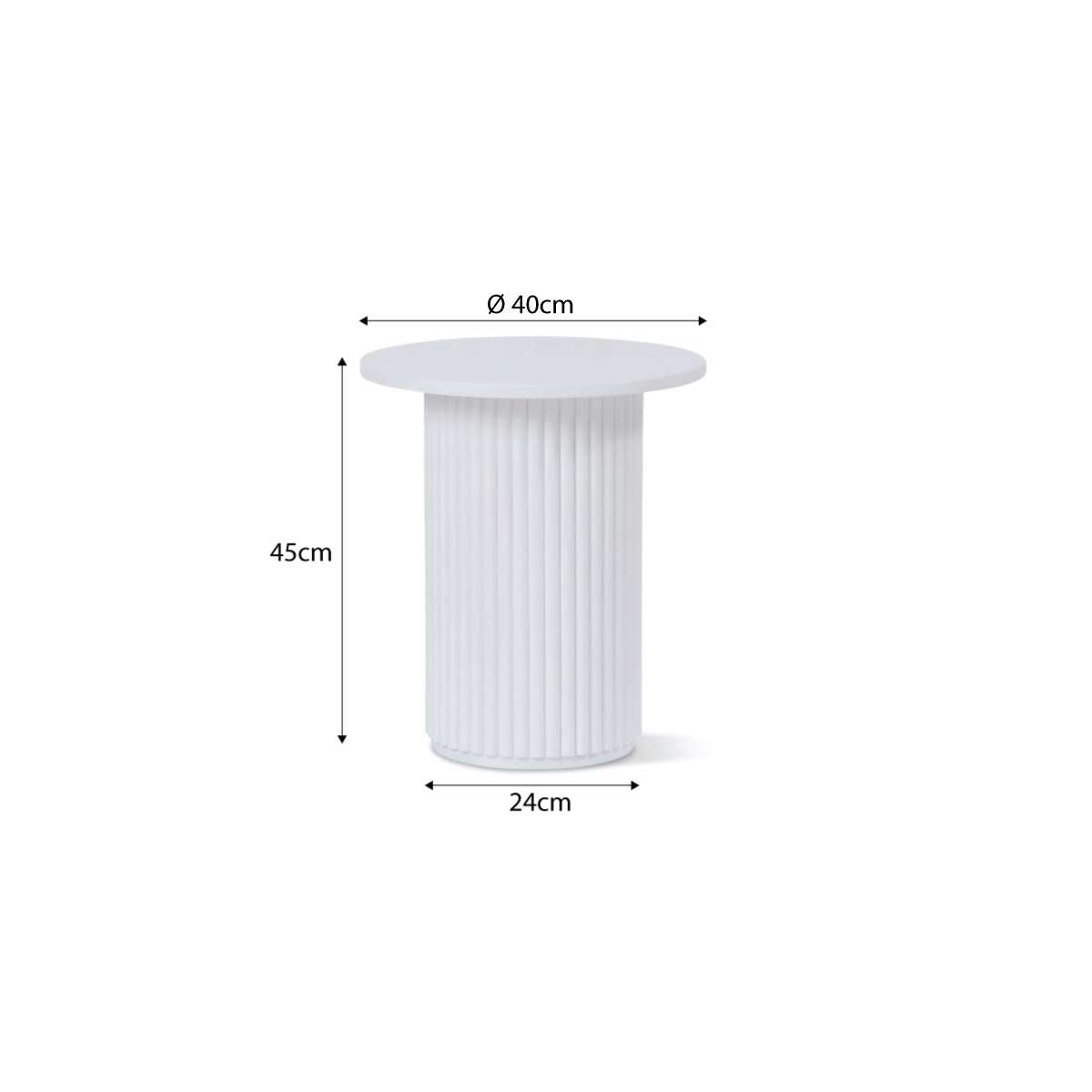 Eve Side Table - White | Home Furniture