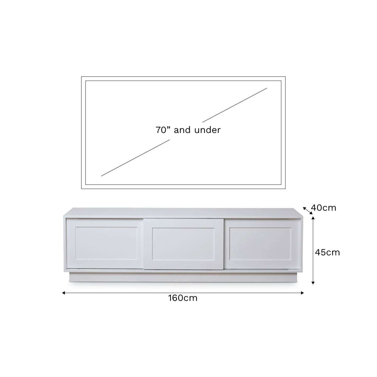 Eros Entertainment Unit - White