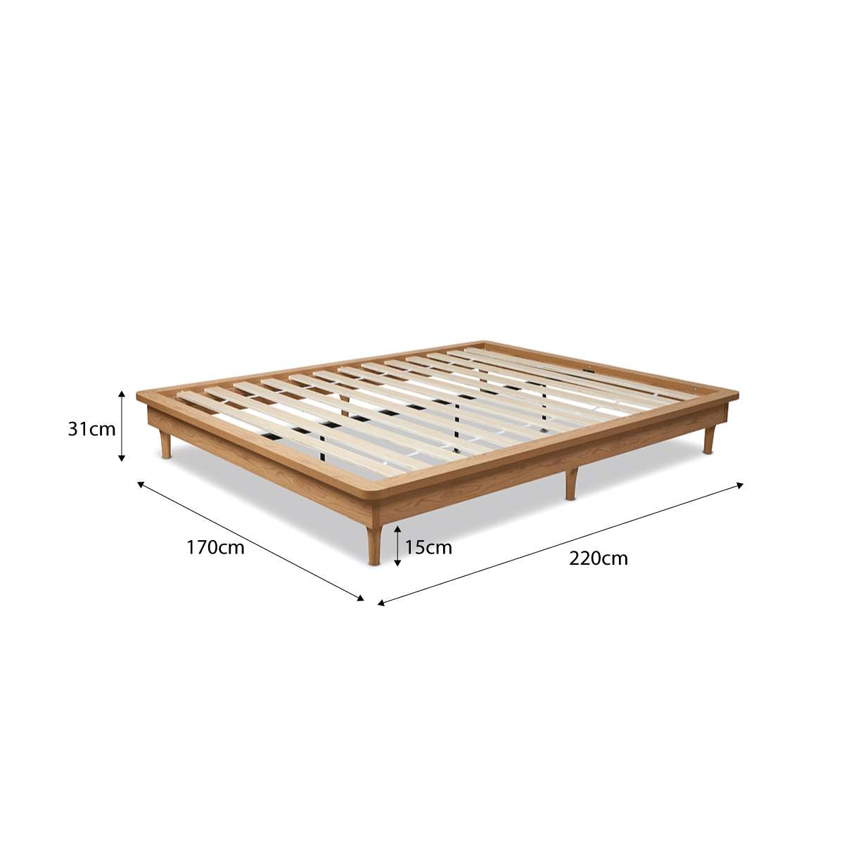 Queen Bed Base - Natural