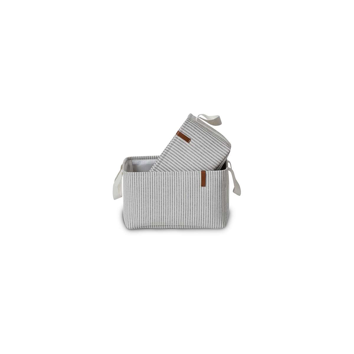 Hamptons Stripe Storage Baskets - Set of 2
