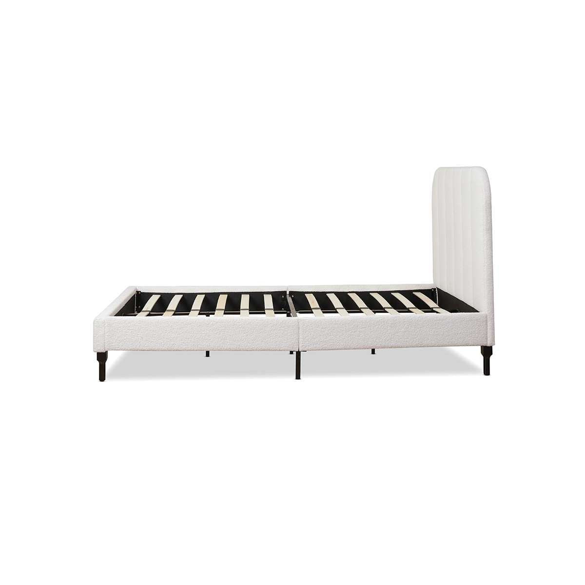 Belinda Boucle Teddy Single Bed - Ivory