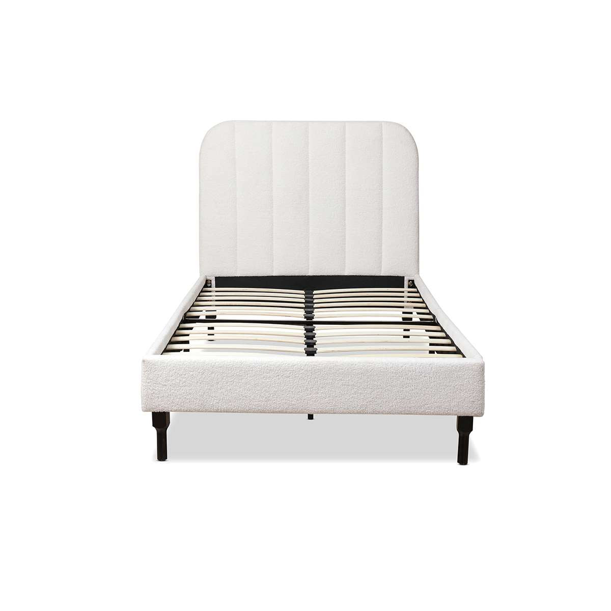 Belinda Boucle Teddy King Single Bed - Ivory