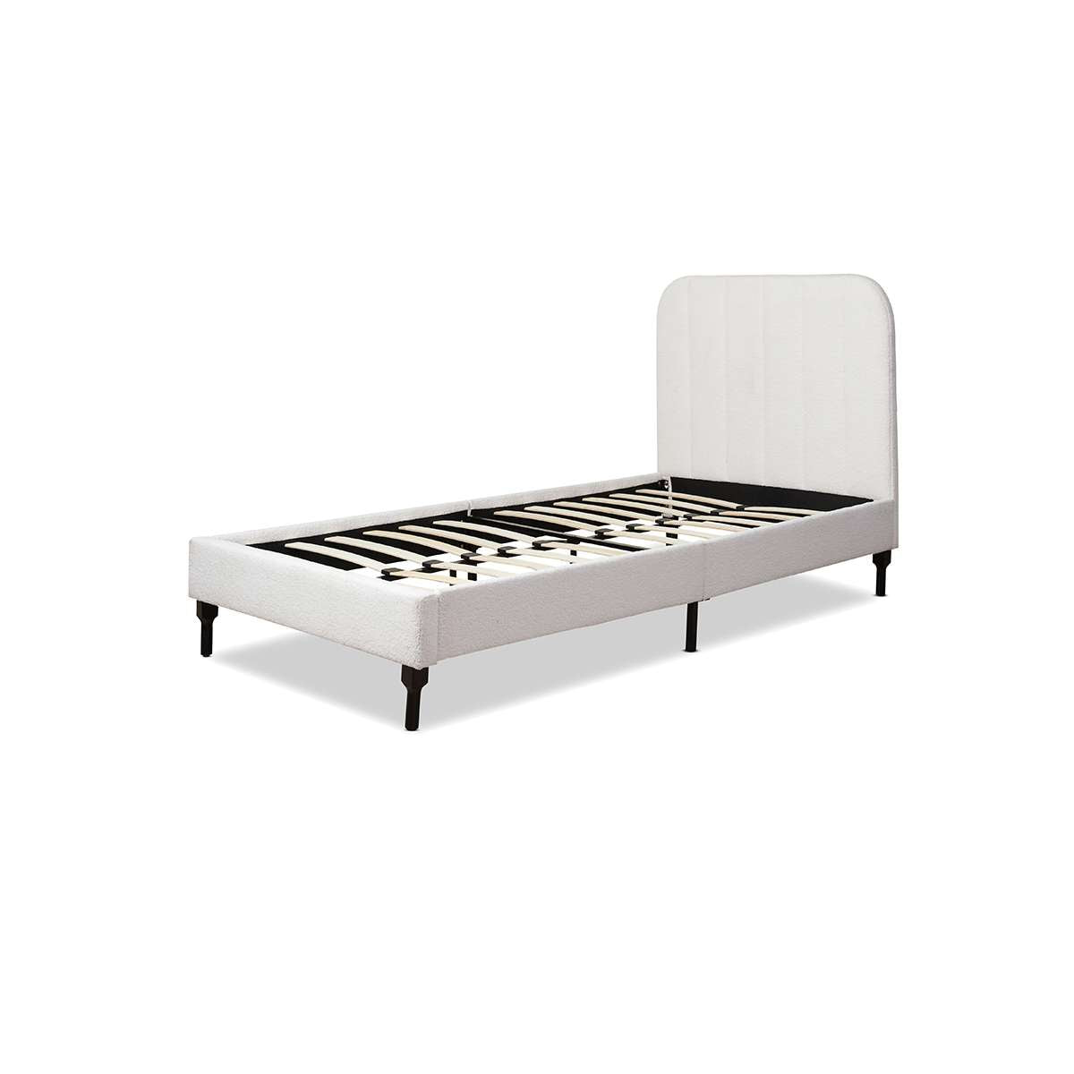Belinda Boucle Teddy King Single Bed - Ivory