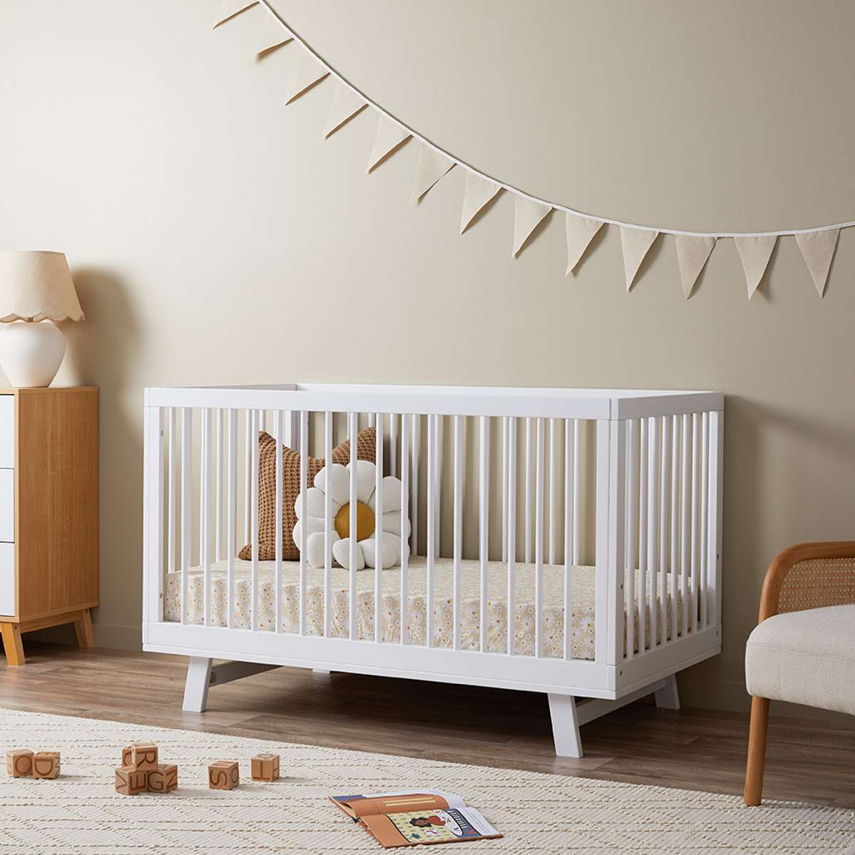 Aspen White 3-in-1 Cot Conversion Bundle