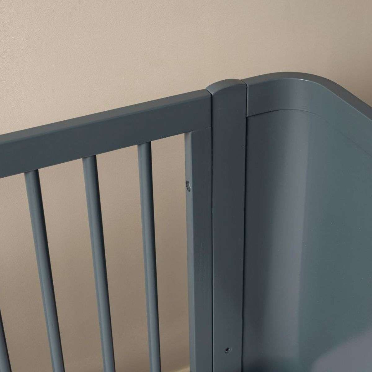 Orlando Contemporary Cot - Charcoal | Nursery Furniture