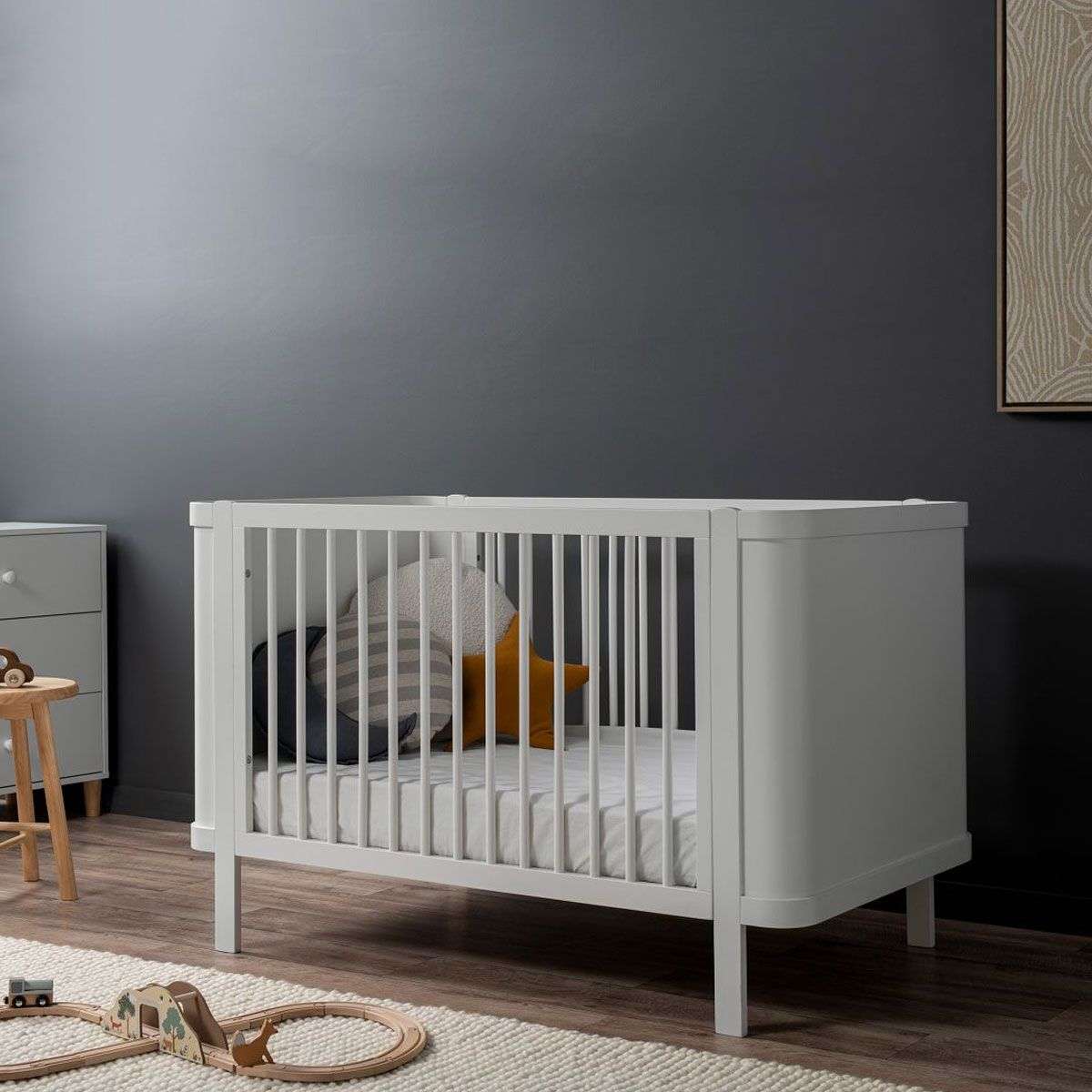 Orlando Contemporary Cot - White