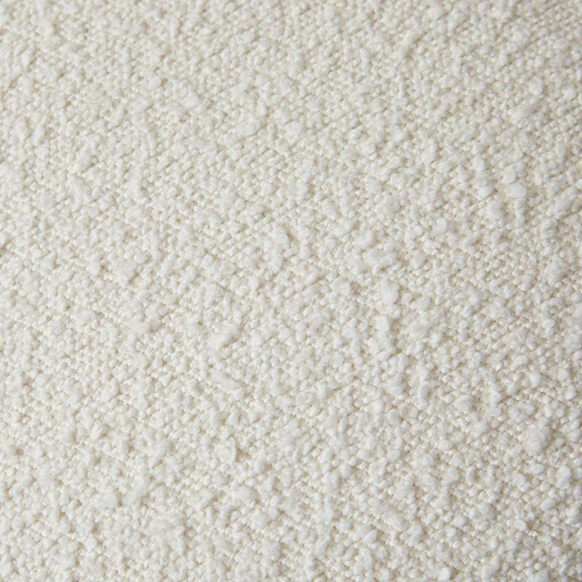 Boucle Sculptural Ottoman - Small - Cream