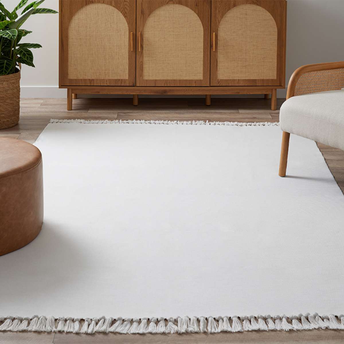 Kobie Cotton Blend Striped Floor Rug - Large