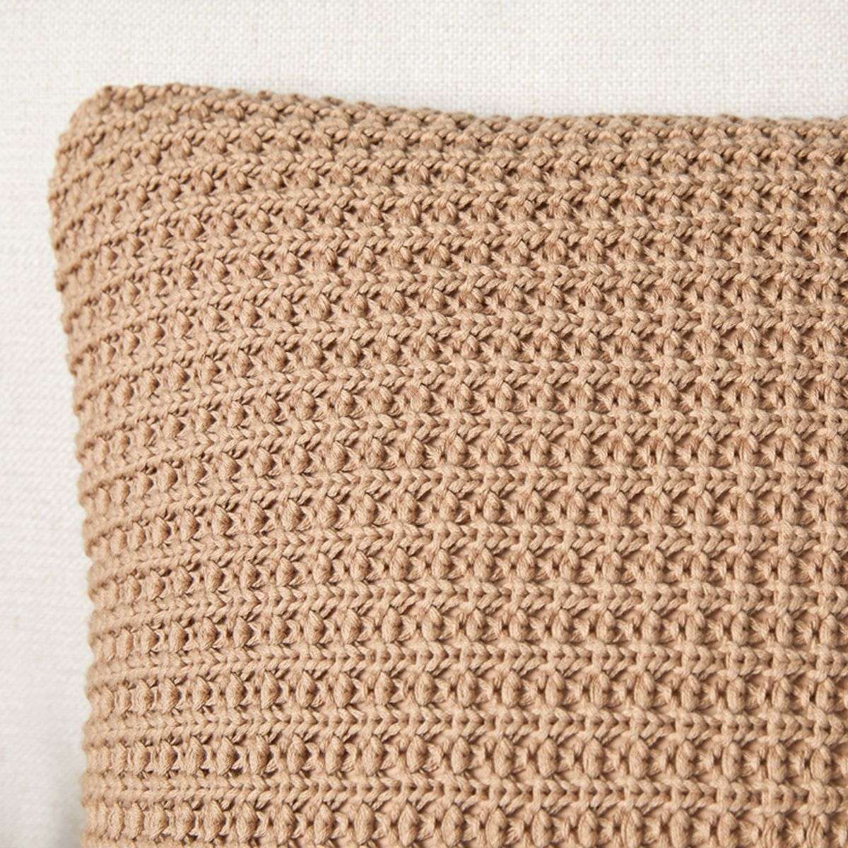 Brennan Knit Cushion Cover - Latte | Decor | Mocka NZ
