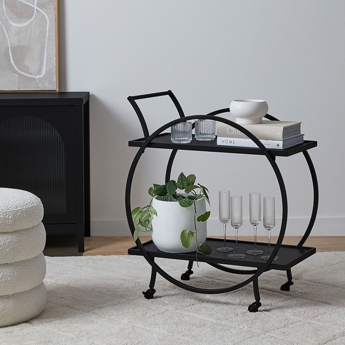 Alice Bar Cart - Black