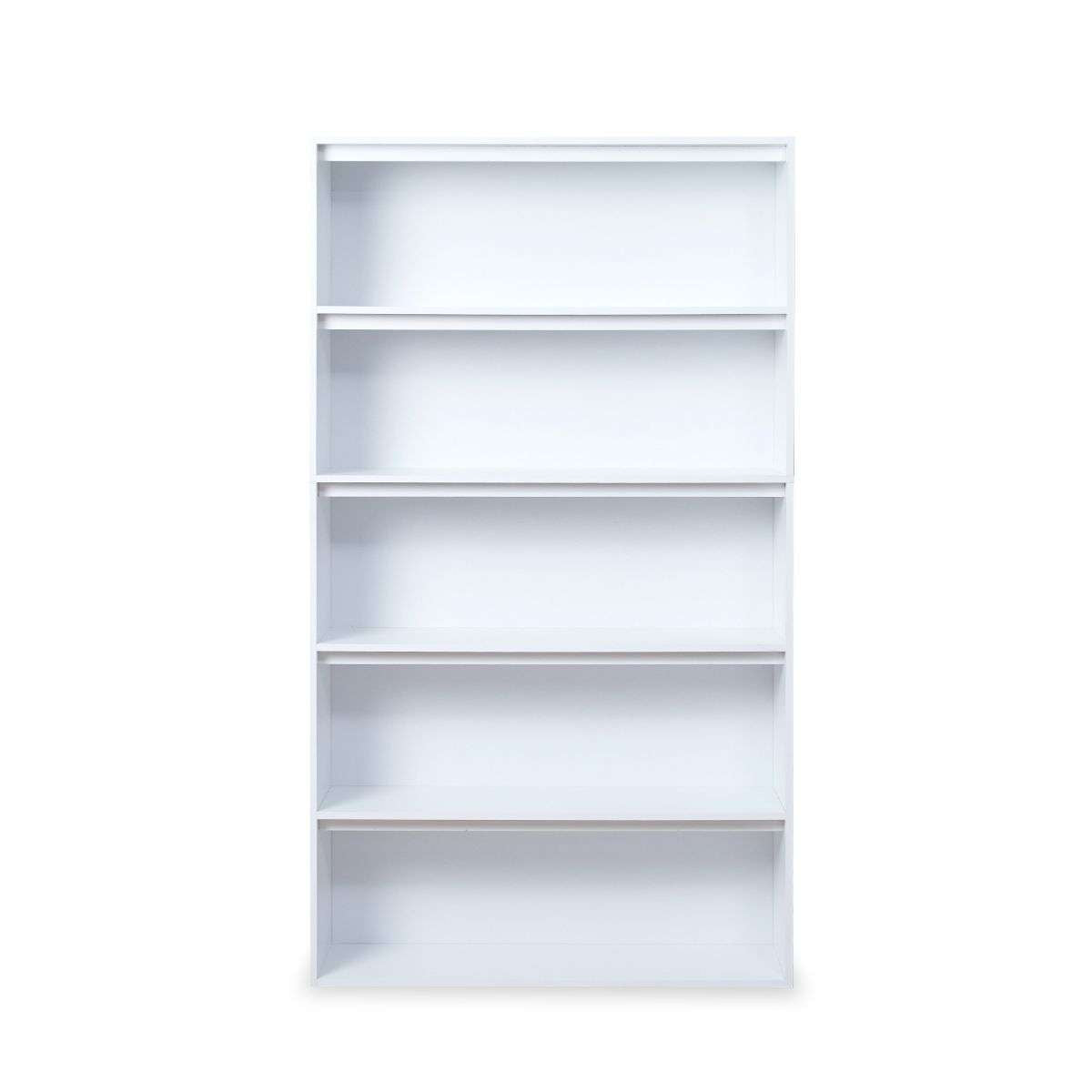 Five Shelf Bookcase - White